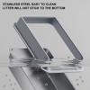 ZJchao Stainless Steel Cat Litter Box with High Sides and Scoop, Small view 3