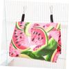BUGUUYO Parrot Nesting Hammock with Watermelon Pattern, Waterproof Durable Bird Bed for Indoor Use, Comfortable Hammock for Parrots and Birds, Easy to Clean and Decorative view 4