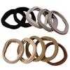 RAMGLYO 10-Pack Hair Ties with Zipper, Scrunchies, Black and Brown view 1