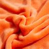 DOTBUY-SHOP Flannel Coral Fleece Blanket, Plush Boho Throw, Washable Cozy Blanket, 70 x 100 cm, Silver view 2
