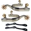 Ericetion Stainless Steel Horse Spurs with Copper Rowel view 2