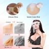 Half-Body Silicone Breast Plate, K Cup, Color 2, Stretch Cotton view 3