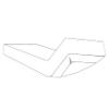 Children's Jersey Fitted Sheet, 80 x 160 cm, Cornflower view 3