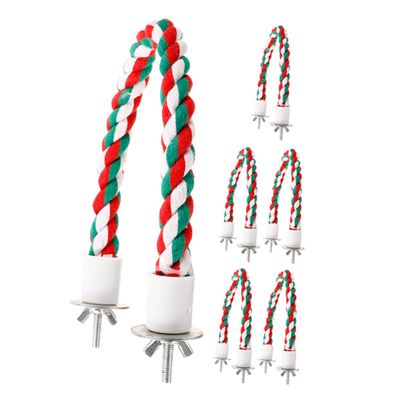 Supvox Select Parrot Toy - 6 Pack Cotton Rope Perch