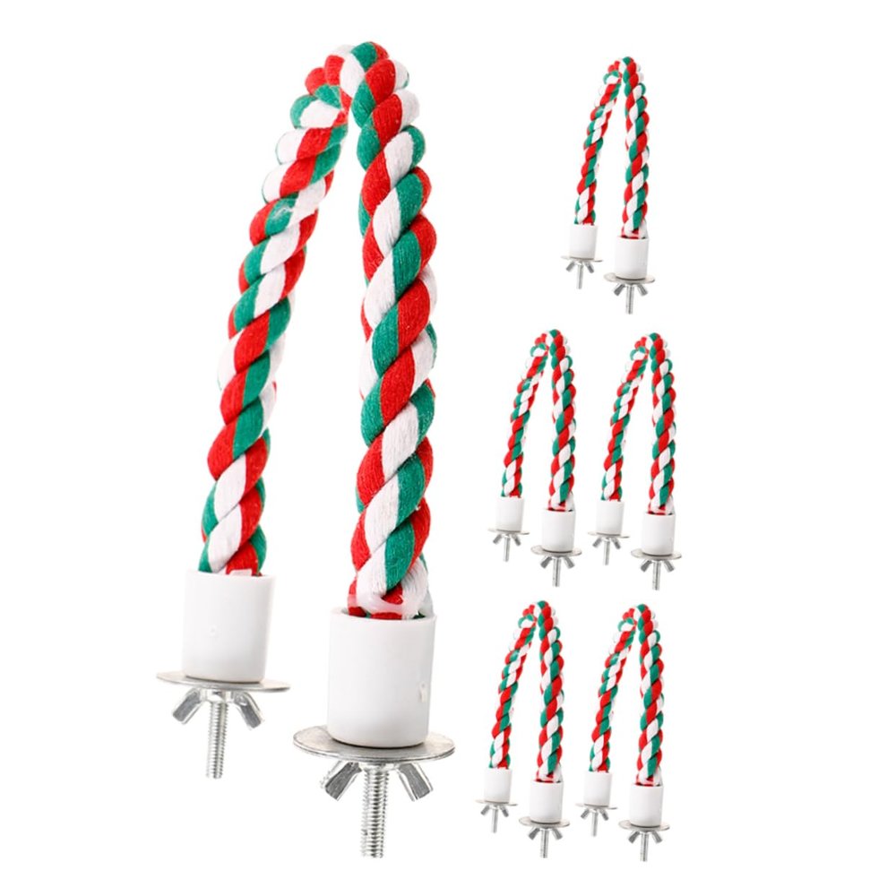 Supvox Select Parrot Toy - 6 Pack Cotton Rope Perch