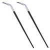 Fan Eyelash Brushes, 2 Count, Wooden Handle, Black view 1