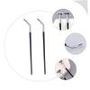 Fan Eyelash Brushes, 2 Count, Wooden Handle, Black view 3