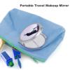 QWJKM Compact Folding Makeup Mirror, 1x/2x Magnification, 6.1 cm view 3