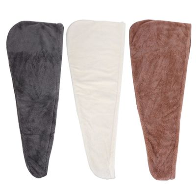 AUTSUPPL 3-Piece Hair Drying Towel and Shower Cap Set
