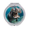QWJKM Hippo Underwater Makeup Mirror, 1X/2X Magnifying Compact Travel Mirror, 6.1 cm view 1