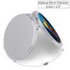 QWJKM Berries and Drinks Compact Foldable Makeup Mirror, 1X/2X Magnification, 6.1 cm view 2