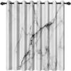 3D Marble-Texture Blackout Curtains, 170 x 200 cm, Thermal, UV Protection view 1