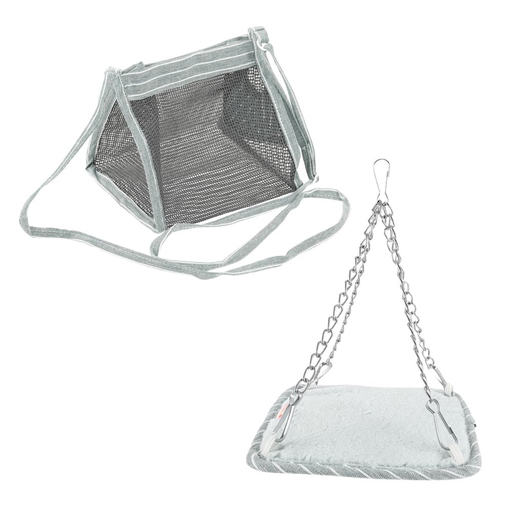 INOOMP 2-Piece Hamster Carrier with Hammock