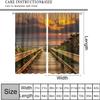 3D Kids' Room Blackout Curtain, Sunset Landscape, 220 x 215 cm view 2