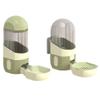 Giwnhvx Hanging Automatic Feeder and Waterer for Rabbits, Chinchillas, Guinea Pigs, and Hedgehogs, Small, Green view 1