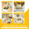 Giwnhvx Hanging Automatic Feeder and Waterer for Rabbits, Chinchillas, Guinea Pigs, and Hedgehogs, Small, Green view 3