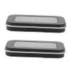 Baluue Empty Eyeshadow Organizers, 2-Piece Set, Black Plastic, Magnetic Closure, 2 Compartments view 1