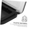 Baluue Empty Eyeshadow Organizers, 2-Piece Set, Black Plastic, Magnetic Closure, 2 Compartments view 3