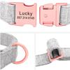 Custom Tweed Dog Collar with Personalized Engraved Name Tag view 3