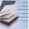 MANQII Non-Inflatable Car Mattress for VW Touareg III (CR) 2018–2023, PU Leather Rear-Seat Travel Bed, E/Coffee view 2
