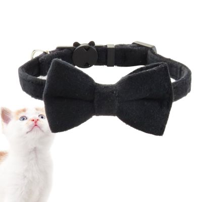 Generic Cat Collar with Bow - Dog Collar with Bowtie and Bell