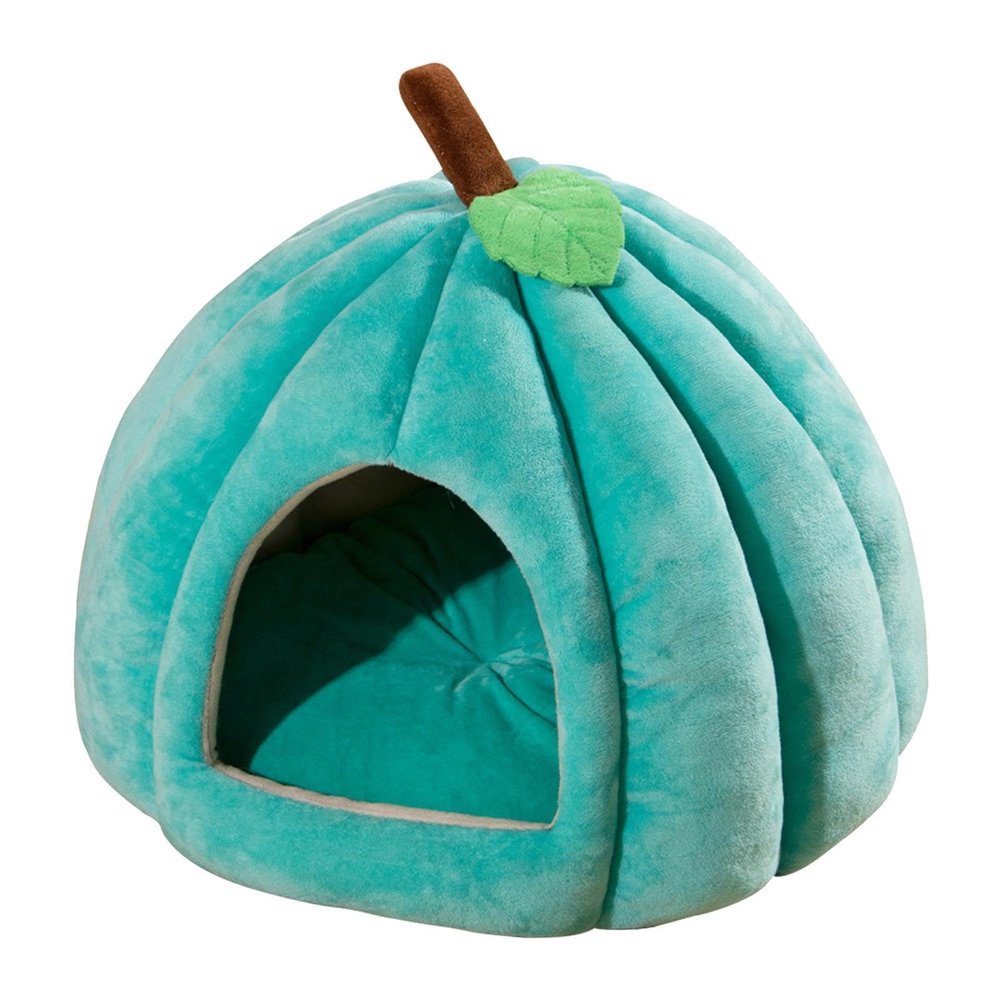 Halloween Cat Cave Bed with Removable Cushion for Indoor Cats and Small Dogs