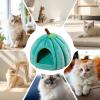 Halloween Cat Cave Bed with Removable Cushion for Indoor Cats and Small Dogs view 4