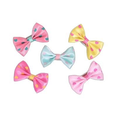 SuBeriYi 5-Pack Dog Hair Bows Clips