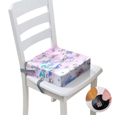 Surwin Non-Slip Booster Seat for Children, 3D Butterfly Cushion, Washable, Detachable, Pink/Purple, 40 x 40 x 10 cm