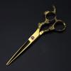 MOKLYF 6-Inch Hair Cutting Scissors, Professional JP 440C Steel, Gold Dragon Cut, Hair and Thinning Scissors Set view 3
