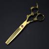 MOKLYF 6-Inch Hair Cutting Scissors, Professional JP 440C Steel, Gold Dragon Cut, Hair and Thinning Scissors Set view 4