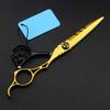 MOKLYF 6-Inch Professional Hair Thinning Shears, Japanese Steel with Gold Coating view 3