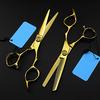 MOKLYF 6-Inch Professional Japanese 440C Gold Hair Scissors Set view 1