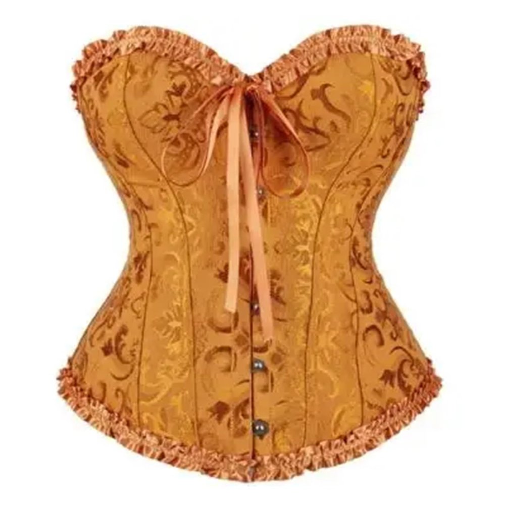 MZSKLW Women's Sexy Corset Bustier Floral Lace Top