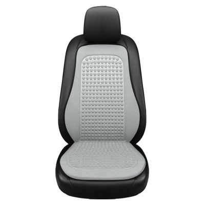 WENYOG Summer Car Seat Cover, Cooling Breathable Cushion with Massage Bumps, Universal Seat Protector Pad, Front Set, Gray