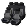 WENYOG Car Seat Covers, Complete Set, Split Front Seats and Rear Bench, Universal Fabric, Airbag-Compatible (AE-1701-9PCS-BL) view 2