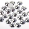WEITINGKKK Hot Fix Rhinestones for Crafts, 144-Piece 3D Nail Art Crystal Decorations, Non-Hot-Fix, Silver Hematite, Mixed Sizes view 1