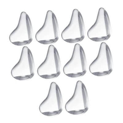10 Transparent PVC Table Corner Protectors for Furniture and Walls