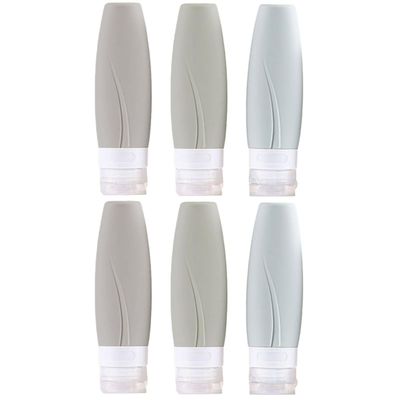 Baluue 6-Piece Refillable Travel Bottles with PVC Bag