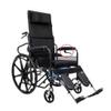 PNAJFUEL Multifunctional Foldable Wheelchair with Commode, Lightweight, Black view 1