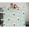 Zhongzhi Personalized Dog Photo Blanket with Name, 130 x 150 cm view 1