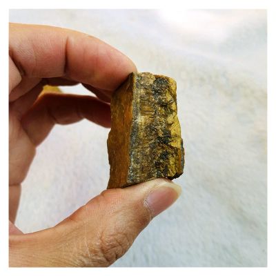 PHNOITPQ Rough Raw Golden Tiger’s Eye Crystal, 1 Pc, 20–30 mm