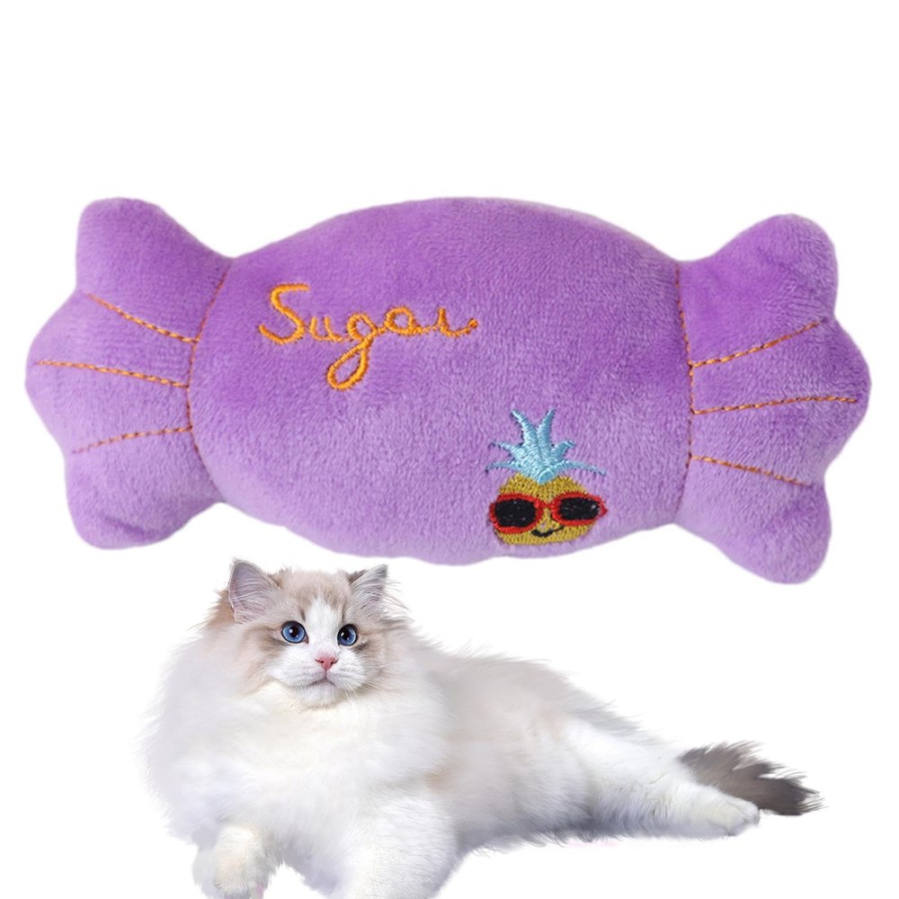 Plush Dog Toy with Squeaker