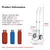 MZZKFC Aluminum Alloy Gas Cylinder Cart with Adjustable Holder and Wheels view 2