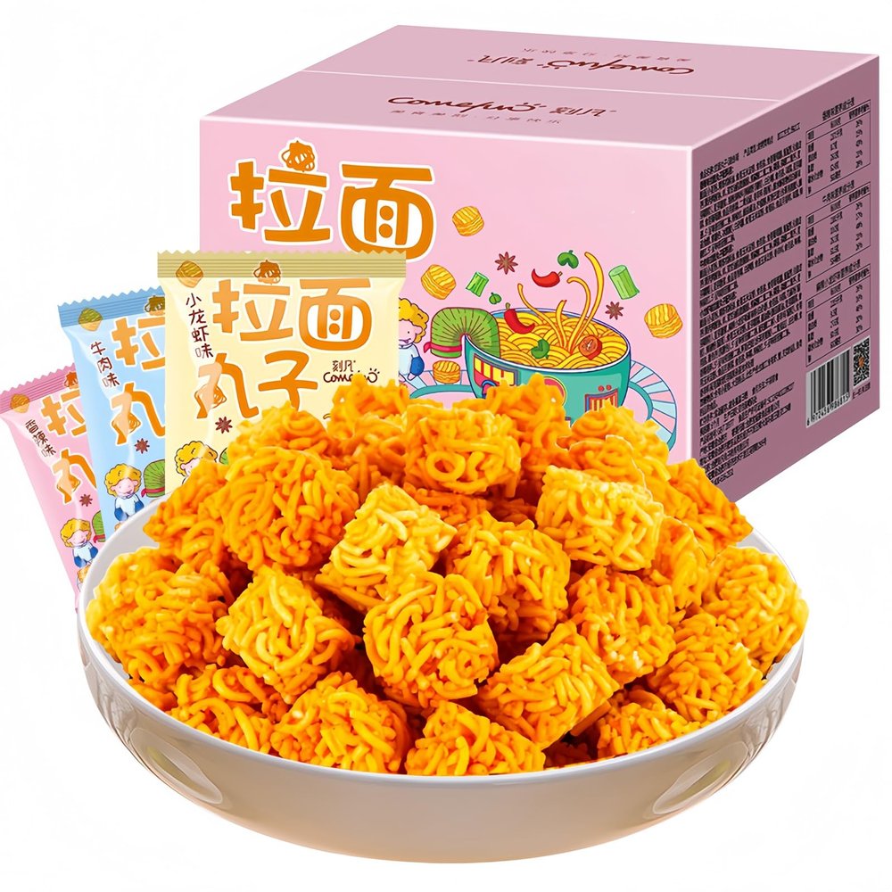 McKona 300 g Mixed Ramen Snack Noodles, 3 Flavors, Gift Box