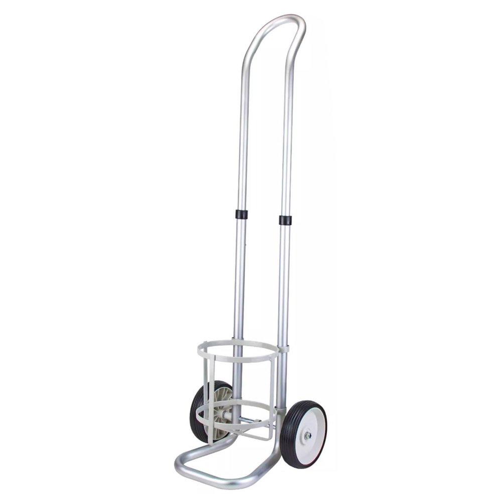 MZZKFC Adjustable Aluminum Oxygen Tank Holder Cart