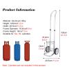 MZZKFC Adjustable Aluminum Oxygen Tank Holder Cart view 2