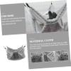 Yardwe Flannel Double-Layer Pet Hammock for Hamsters and Rats view 3