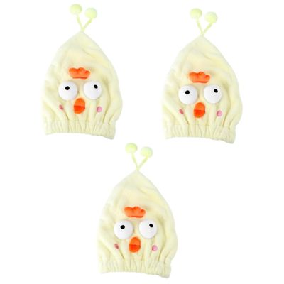 Baluue 3-Piece Hair Turban Towels, Quick-Drying, for All Hair Types
