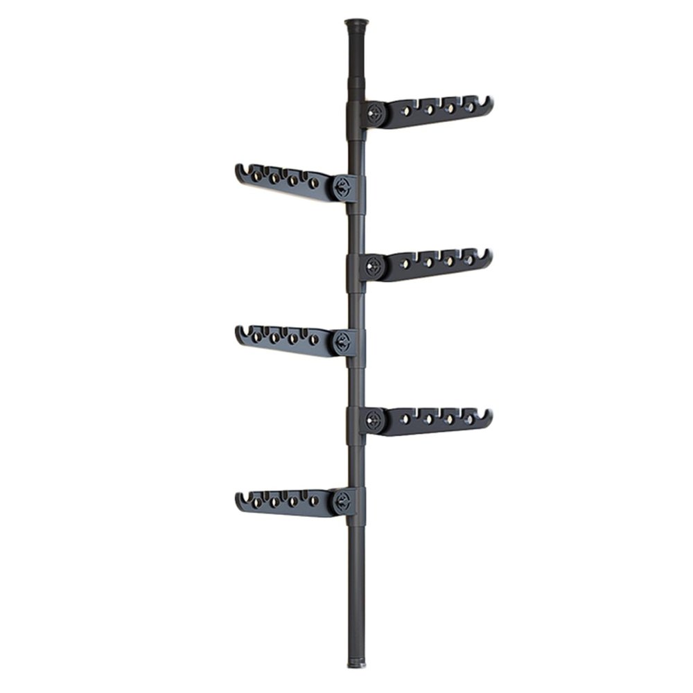 Floor-to-Ceiling 6-Tier Adjustable Freestanding Corner Garment Rack